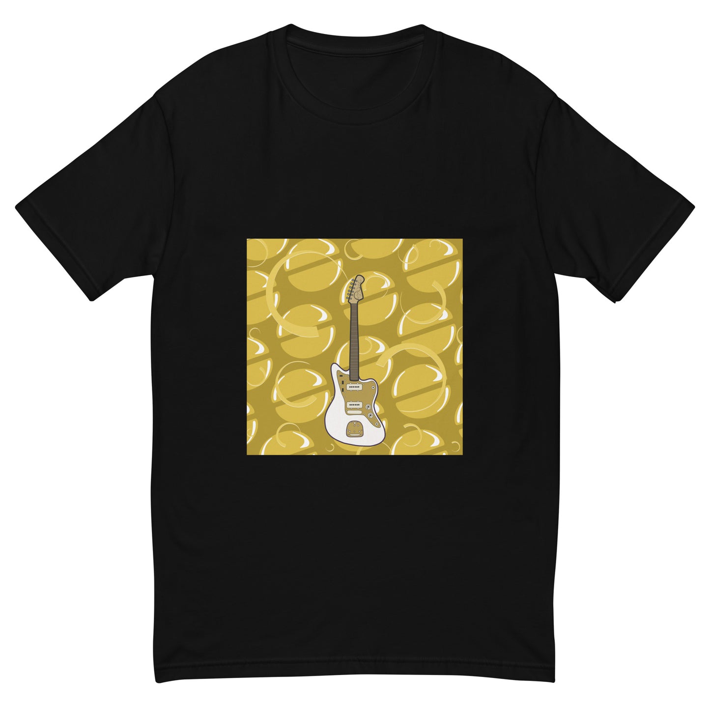 White and Gold Jazzmaster Short Sleeve T-shirt